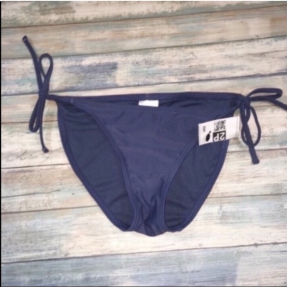 Xhilaration Blue Tie Side Bikini Bottoms Women’s Small Hipster Swim